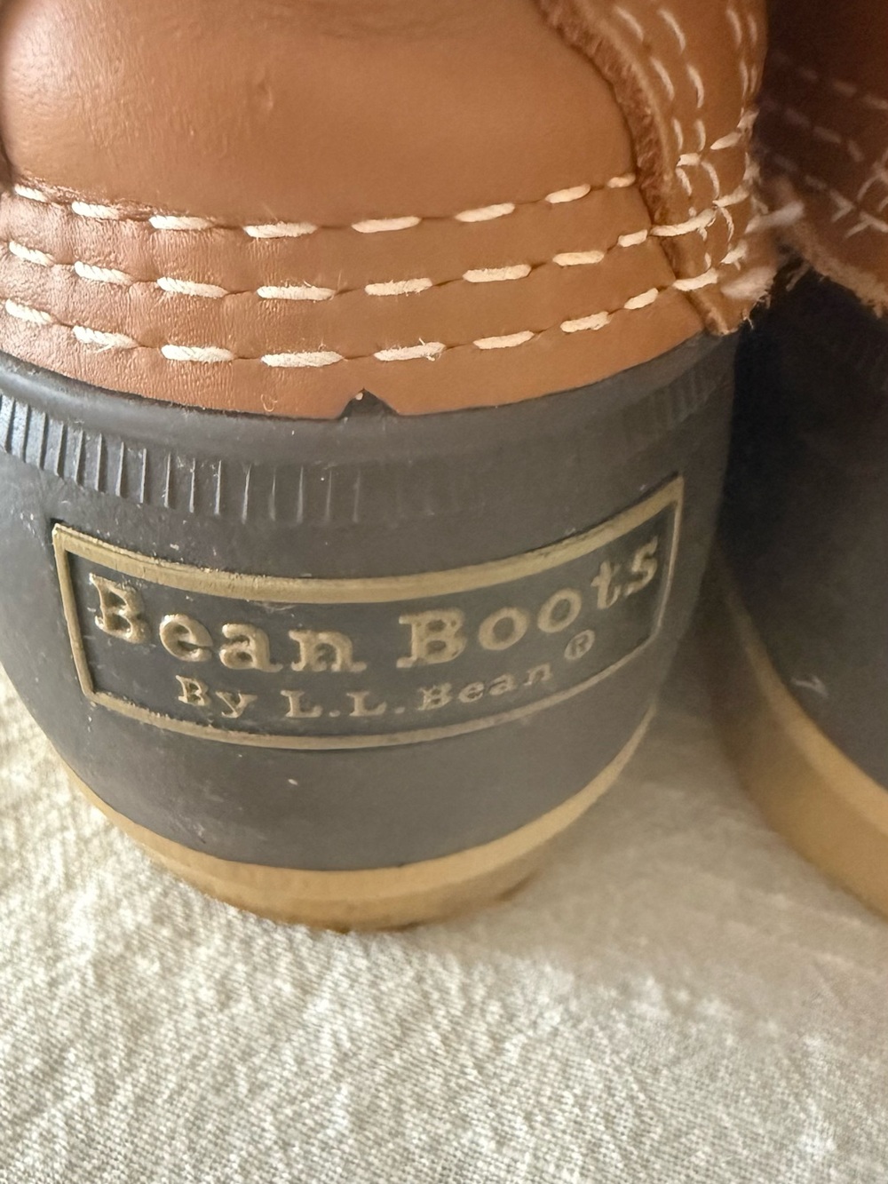 L.L. Bean Brown and Black Men’s Duck Boots size 9 mens - Picture 6 of 9
